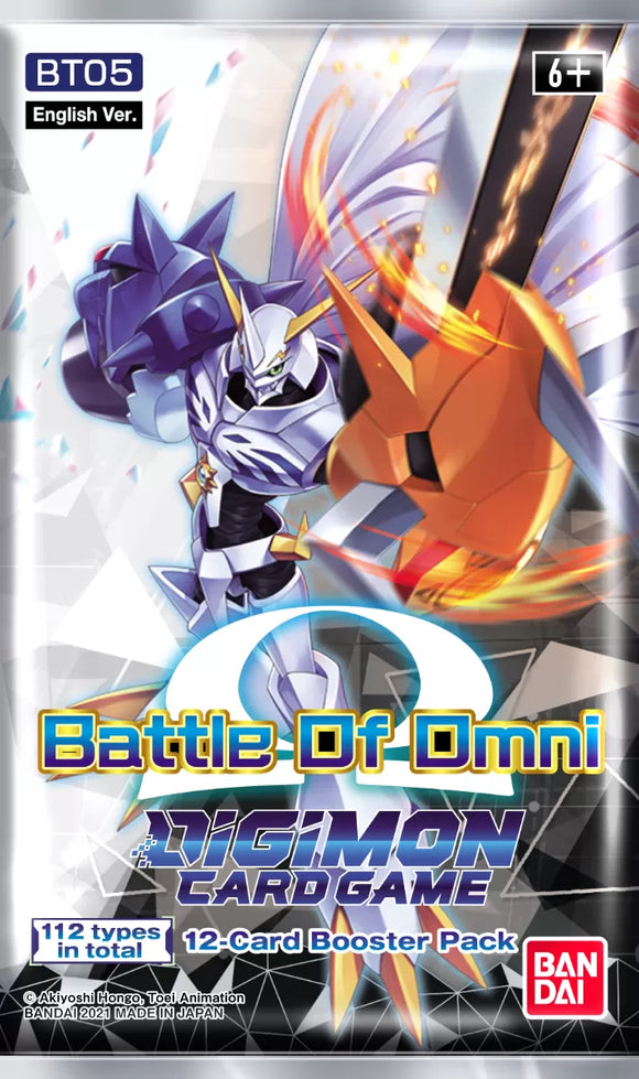 Digimon Card Game BT05 Battle of Omni - Booster Pack
