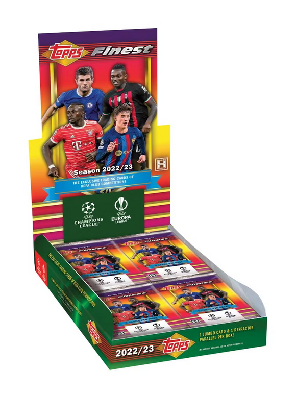 2022-23 Topps Finest Flashbacks UEFA Club Competitions Soccer - Hobby Box