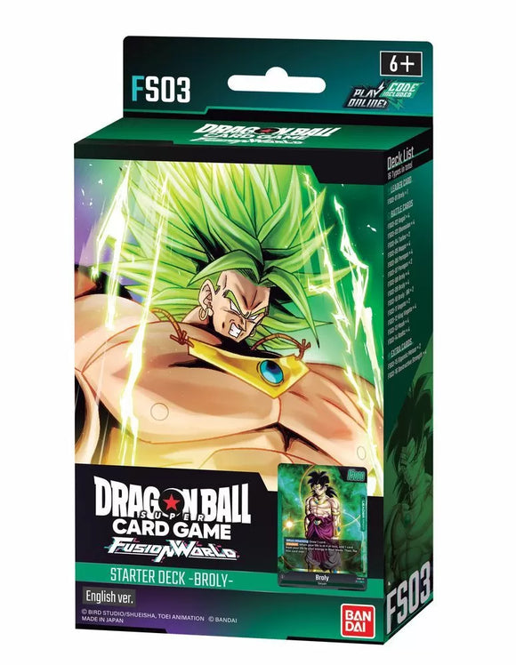 Dragon Ball Super TCG Fusion World Starter Deck - Broly (FS03)