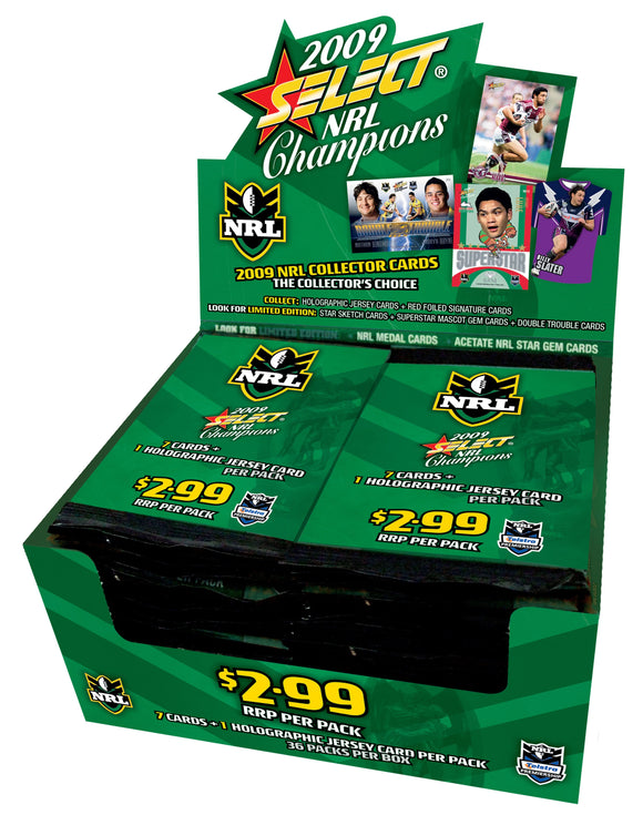 2009 Select NRL Champions footy cards - Retail Box (36ct)