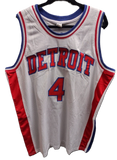Joe Dumars Authographed Pistons Basketball Jersey w/ COA