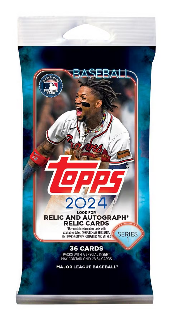 2024 Topps Series 1 MLB Baseball cards - Cello/Fat/Value Pack
