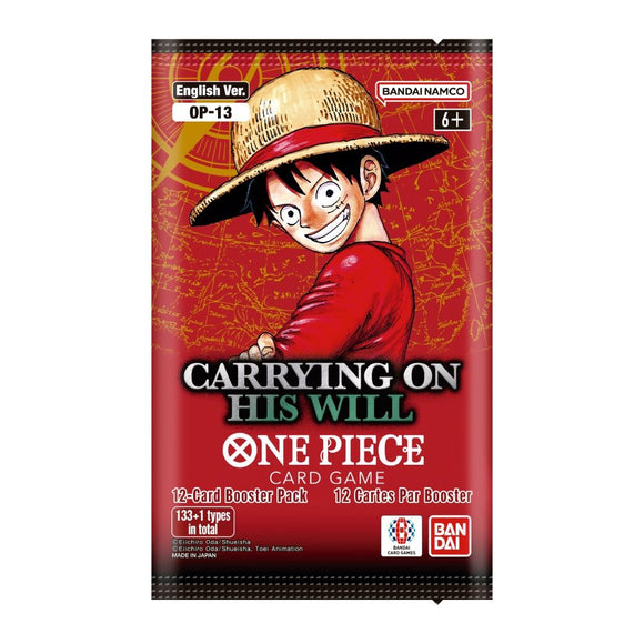 One Piece TCG Carrying On His Will (OP-13) - Booster Pack
