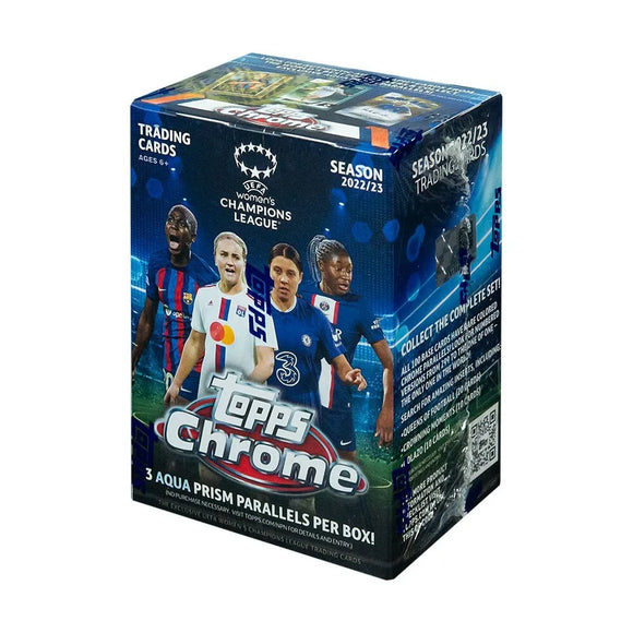 2022-23 Topps Chrome UEFA Women's Champions League Soccer - Blaster Box