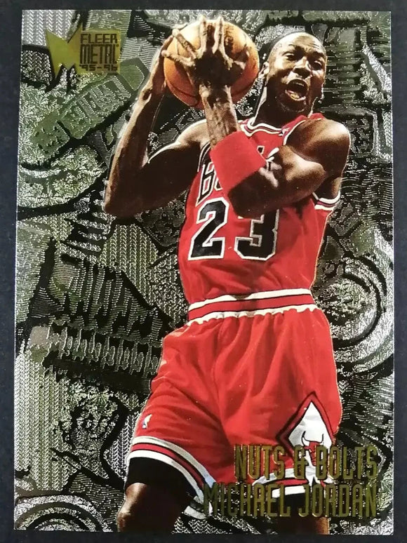 Michael Jordan - 1995-96 Fleer Metal Nuts & Bolts #212