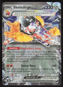 Skeledirge EX - Pokemon Paradox Rift Holo Foil Double Rare #137/182