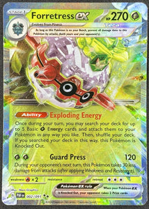 Forretress EX - Pokemon Paldean Fates Holo Foil Double Rare #002/091