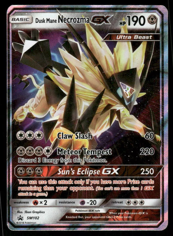Dusk Mane Necrozma GX - Pokemon Sun & Moon Black Star Promo Ultra Rare #SM102
