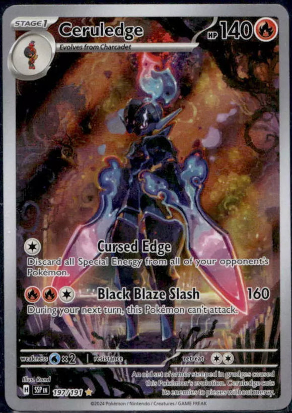 Ceruledge - Pokemon Surging Sparks FULL ART Special Illustration Rare #197/191