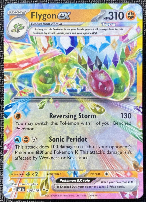 Flygon EX  - Pokemon Surging Sparks Holo Foil Double Ultra Rare #106/191