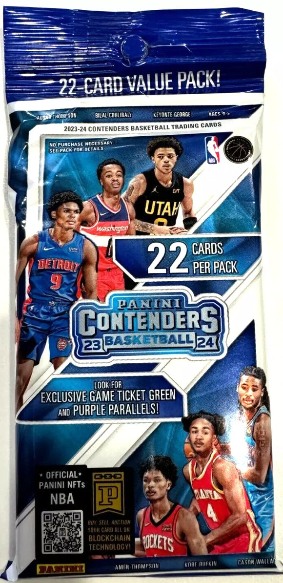 2023-24 Panini Contenders NBA Basketball cards - Cello/Fat/Value Pack