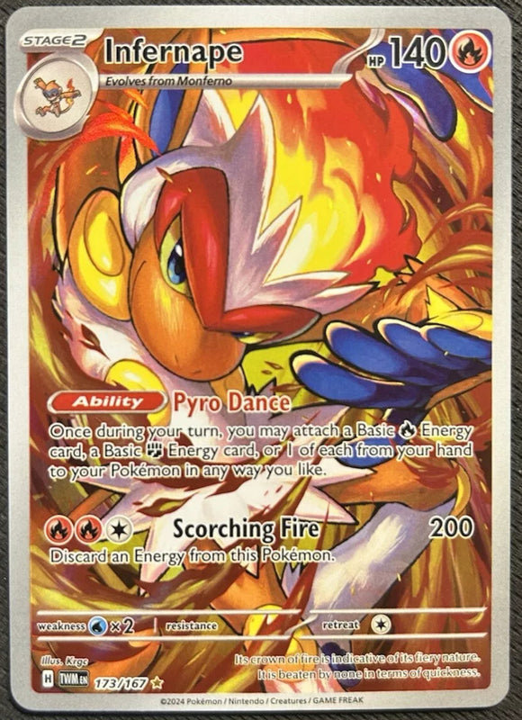 Infernape - Pokemon Twilight Masquerade FULL ART Illustration Rare #173/167