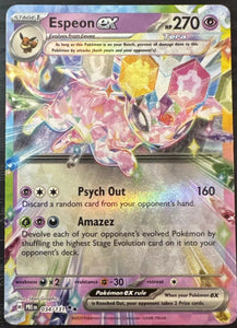 Espeon EX - Pokemon Prismatic Evolutions Holo Foil Double Rare #034/131