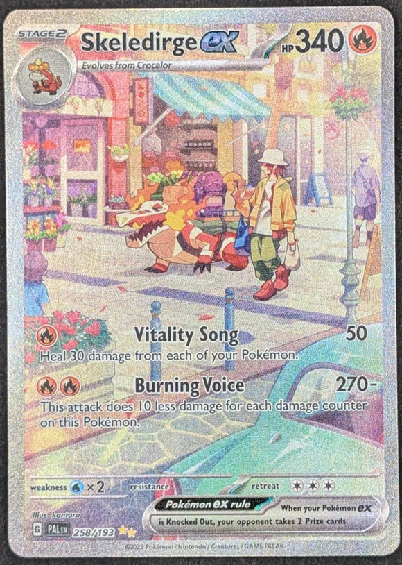Skeledirge EX - Pokemon Paldea Evolved FULL ART Holo Special Illustration Rare #258/193