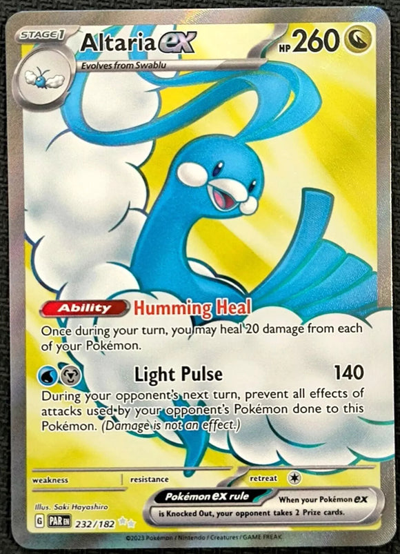 Altaria EX - Pokemon Paradox Rift FULL ART Holo Foil Ultra Rare #232/182