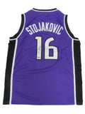 Peja Stojakovic Autographed Replica Sacramento Kings Basketball Jersey w/ COA