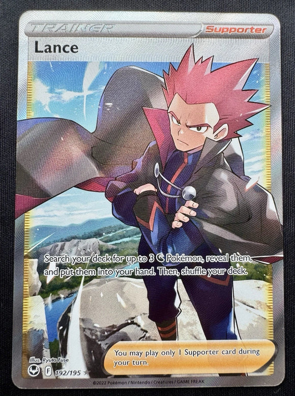 Lance Trainer - Pokemon Silver Tempest FULL ART Holo Foil Ultra Rare #192/195