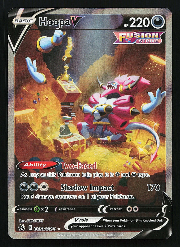 Hoopa V - Pokemon Crown Zenith Galarian Gallery FULL ART Ultra Rare #GG53/GG70