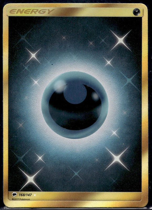 Darkness Energy - Pokemon Burning Shadows FULL ART GOLD Holo Hyper Rare #168/147