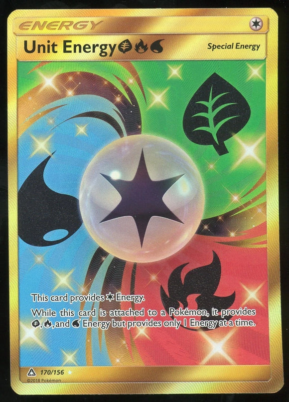 Unit Energy GRW - Pokemon Ultra Prism FULL ART GOLD Holo Hyper Rare #170/156