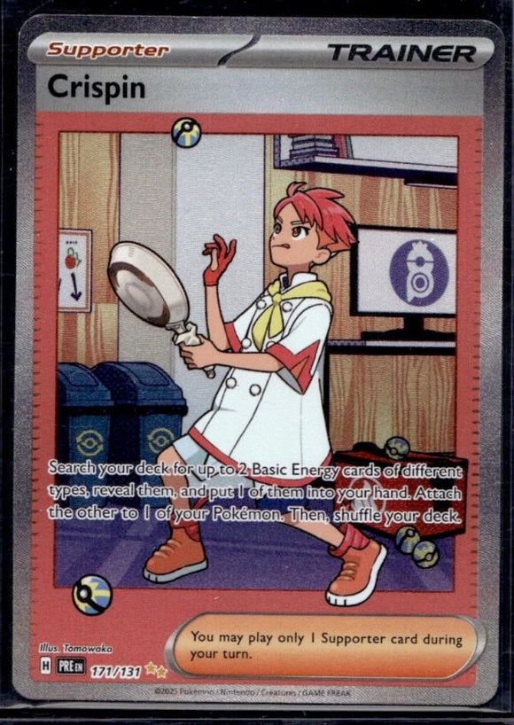 Crispin Trainer - Pokemon Prismatic Evolutions FULL ART Special Illustration Rare #171/131