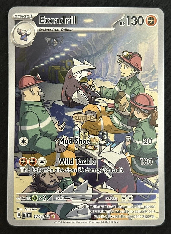 Excadrill - Pokemon Temporal Forces FULL ART Holo Foil Illustration Rare #174/162