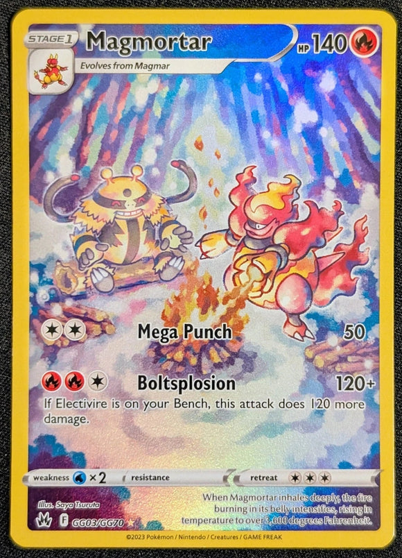 Magmortar - Pokemon Crown Zenith Galarian Gallery FULL ART Ultra Rare #GG03/GG70