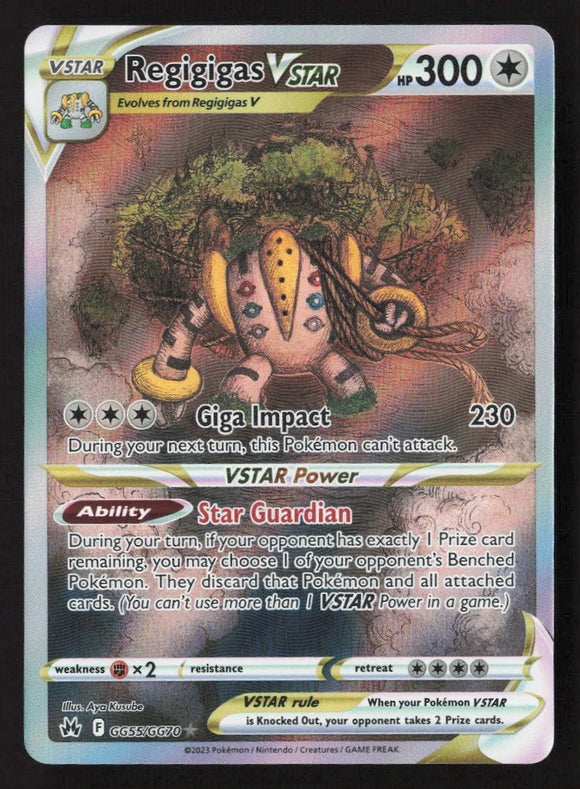 Regigigas VSTAR - Pokemon Crown Zenith FULL ART Holo Ultra Rare #GG55/GG70