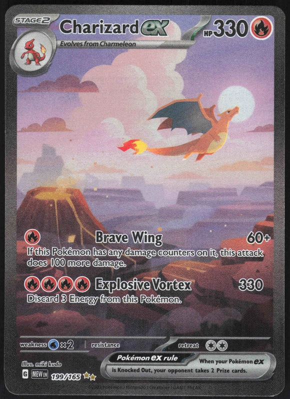 Charizard EX - Pokemon Scarlet & Violet 151 FULL ART Special Illustration Rare #199/165