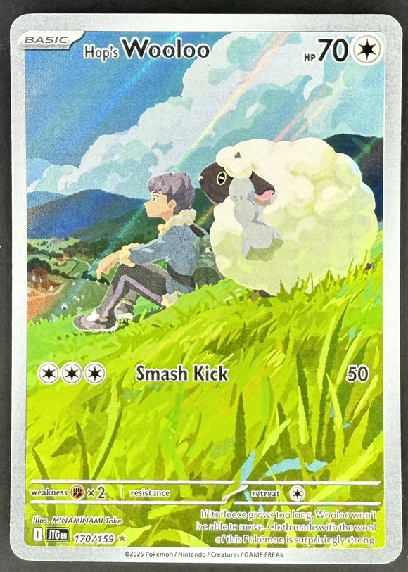 Hop's Wooloo - Pokemon Journey Together FULL ART Holo Illustration Rare #170/159