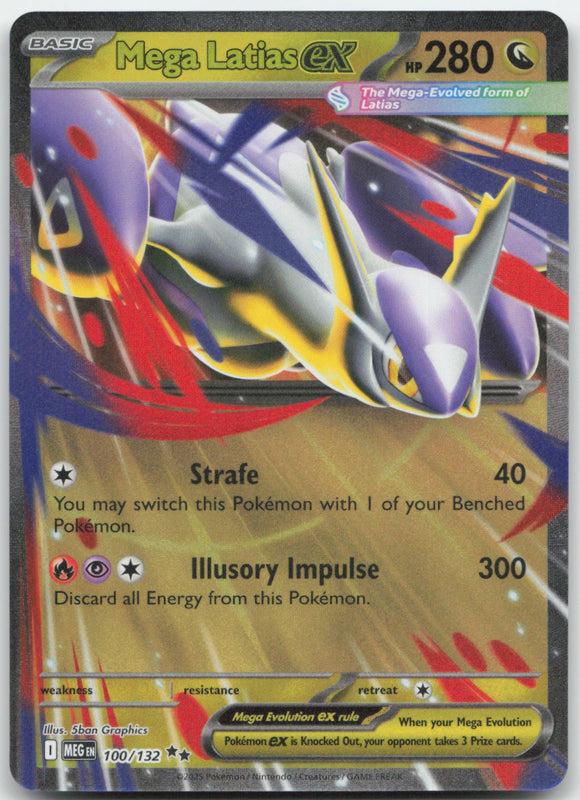 Mega Latias EX - Pokemon Mega Evolution Holo Foil Double Rare #100/132
