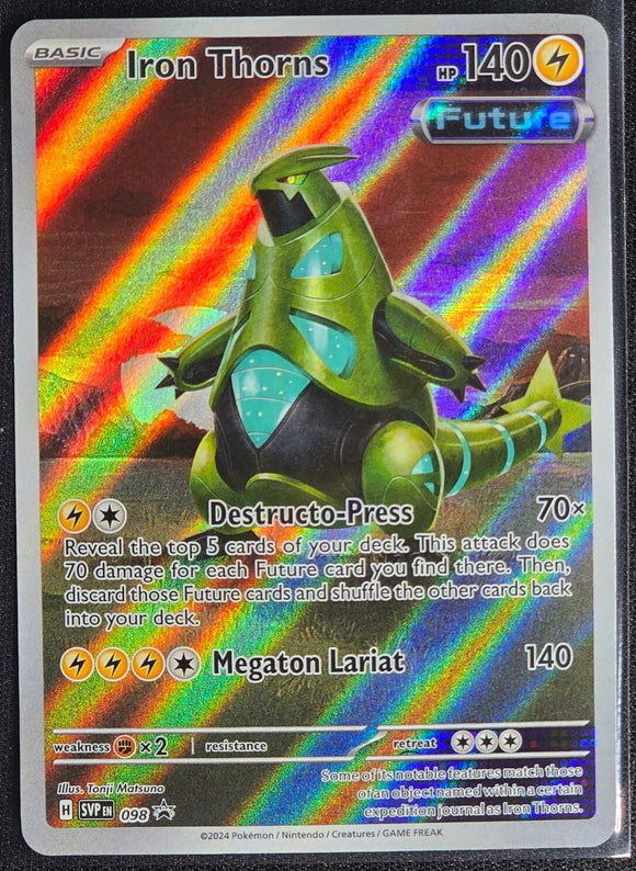 Iron Thorns - Pokemon Temporal Forces Black Star Promo FULL ART Holo #SVP 098