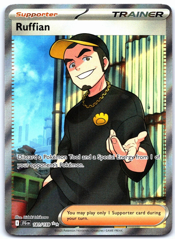 Ruffian - Pokemon Journey Together FULL ART Holo Foil Ultra Rare #181/159