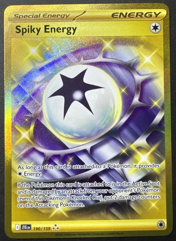 Spike Energy - Pokemon Journey Together FULL ART GOLD Holo Hyper Rare #190/159