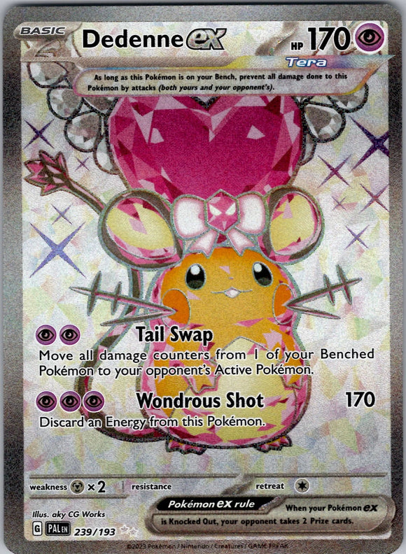 Dedenne EX - Pokemon Paldea Evolved FULL ART Holo Foil Secret Rare #239/193