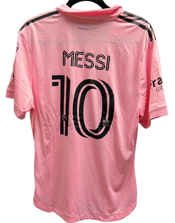 Lionel Messi Addidas MLS Inter Miami Soccer Jersey - Home Pink - Sz XL