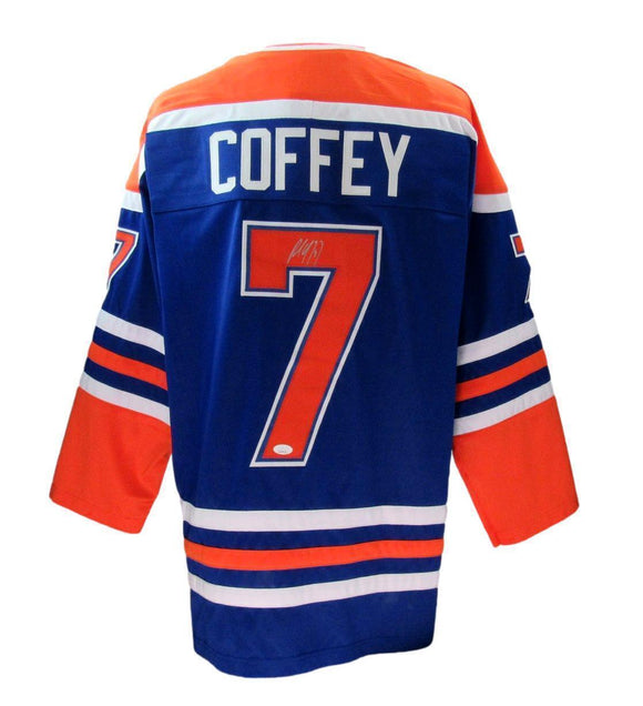 Paul Coffey HOFer Autographed Oilers Hockey Jersey w/ COA