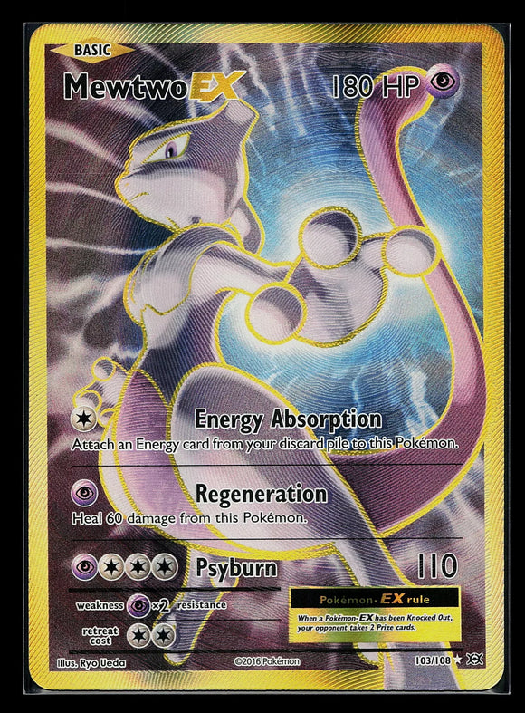 Mewtwo EX - Pokemon XY: Evolutions FULL ART Holo Foil Ultra Rare #103/108