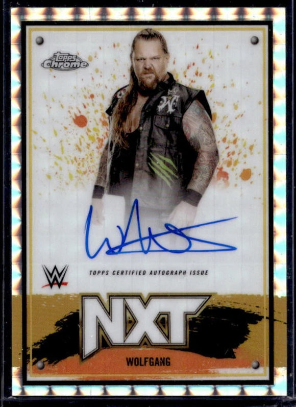Wolfgang - 2025 Topps Chrome WWE NXT Auto GEOMETRIC REFRACTOR #NXT-WGG