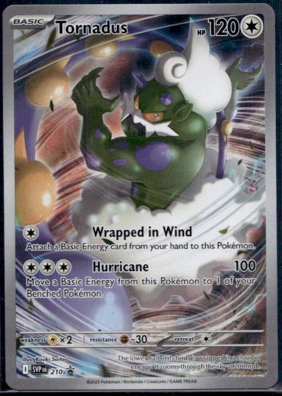 Tornadus - Pokemon White Flair ETB Black Star Promo FULL ART Holo #SVP 210