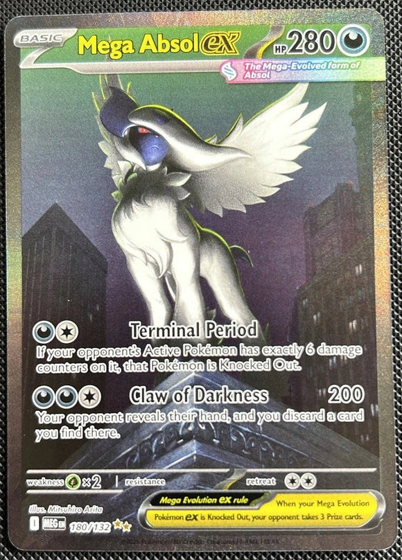 Mega Absol EX - Pokemon Mega Evolution FULL ART Special Illustration Rare #180/132