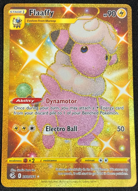 Flaaffy - Pokemon Fusion Strike FULL ART GOLD Holo Secret Rare #280/264