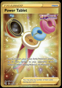 Power Tablet Trainer - Pokemon Fusion Strike FULL ART GOLD Holo Secret Rare #281/264