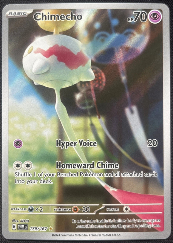 Chimecho - Pokemon Twilight Masquerade FULL ART Holo Illustration Rare #179/167
