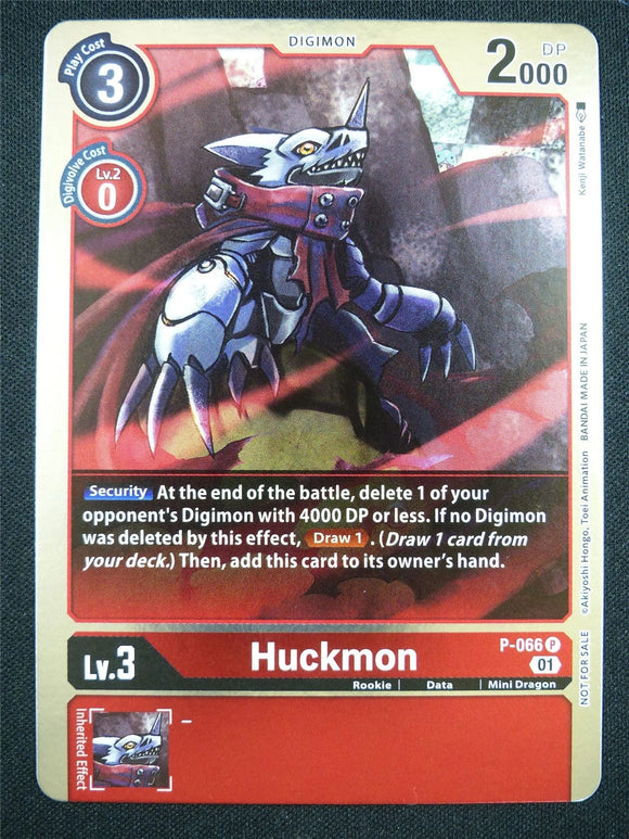 Huckmon P-068 P - Digimon BT12 Across Time Limited Card Pack Foil Promo