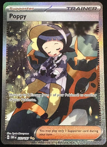 Poppy Trainer - Pokemon Obsidian Flames FULL ART Holo Foil Utra Rare #227/197