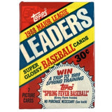 1988 Topps Major League Leaders MINI cards - Retail Wax Pack