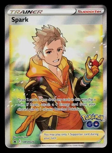 Spark Trainer - Pokemon Black Star Promo FULL ART Ultra Rare #SWSH226