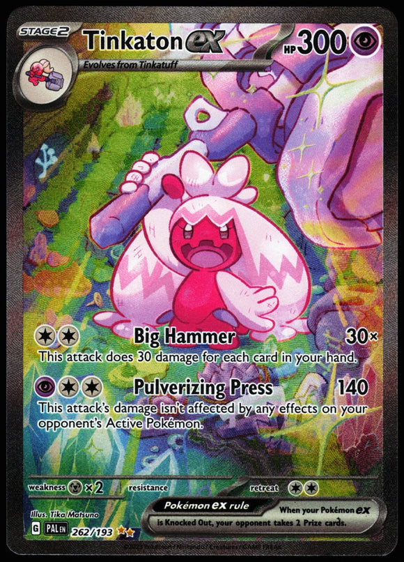 Tinkaton EX - Pokemon Paldea Evolved FULL ART Holo Special Illustration Rare #262/193