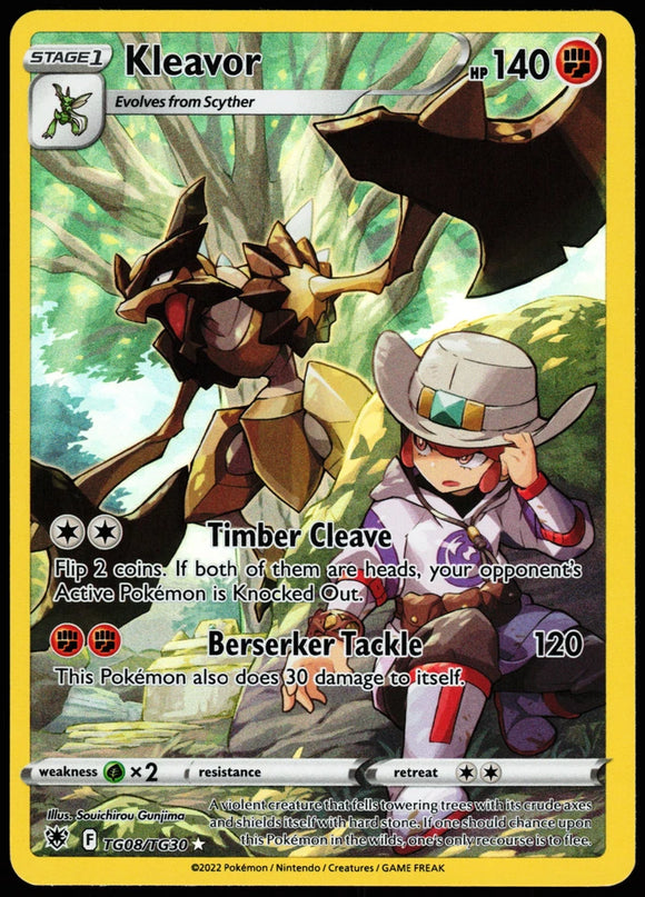 Kleavor - Pokemon Astral Radiance Trainer Gallery FULL ART Ultra Rare #TG08/TG30